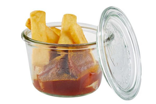 APS Weck-Glas Set mit Deckel für die professionelle Gastronomie.