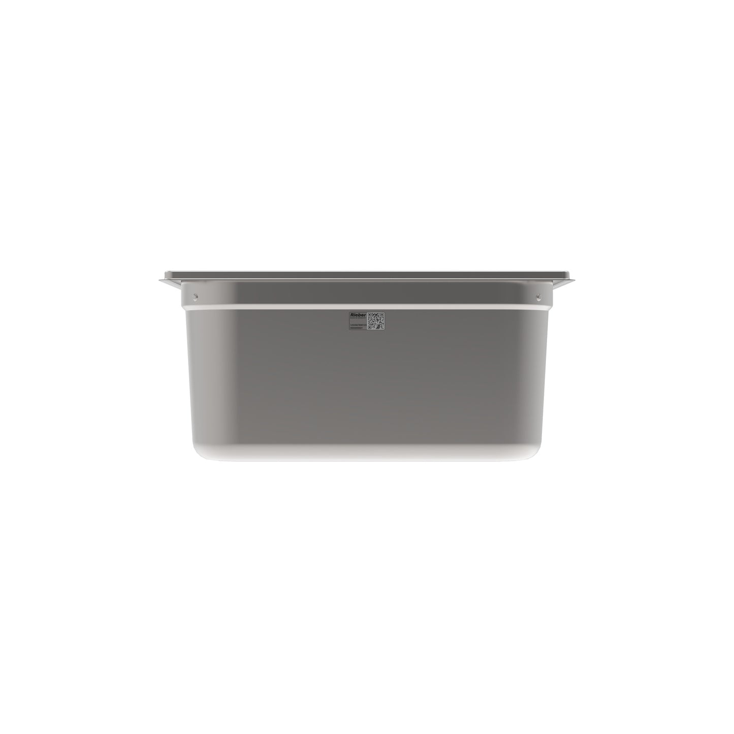 Rieber GNONE®-Behälter 2/3 150 aus Edelstahl für hygienische Lagerung und Transport von Speisen.