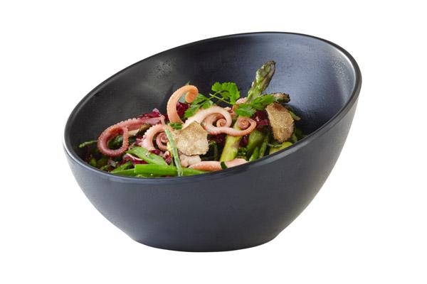 APS Schale -ZEN- aus Melamin, schwarz, für Gastronomie und Catering