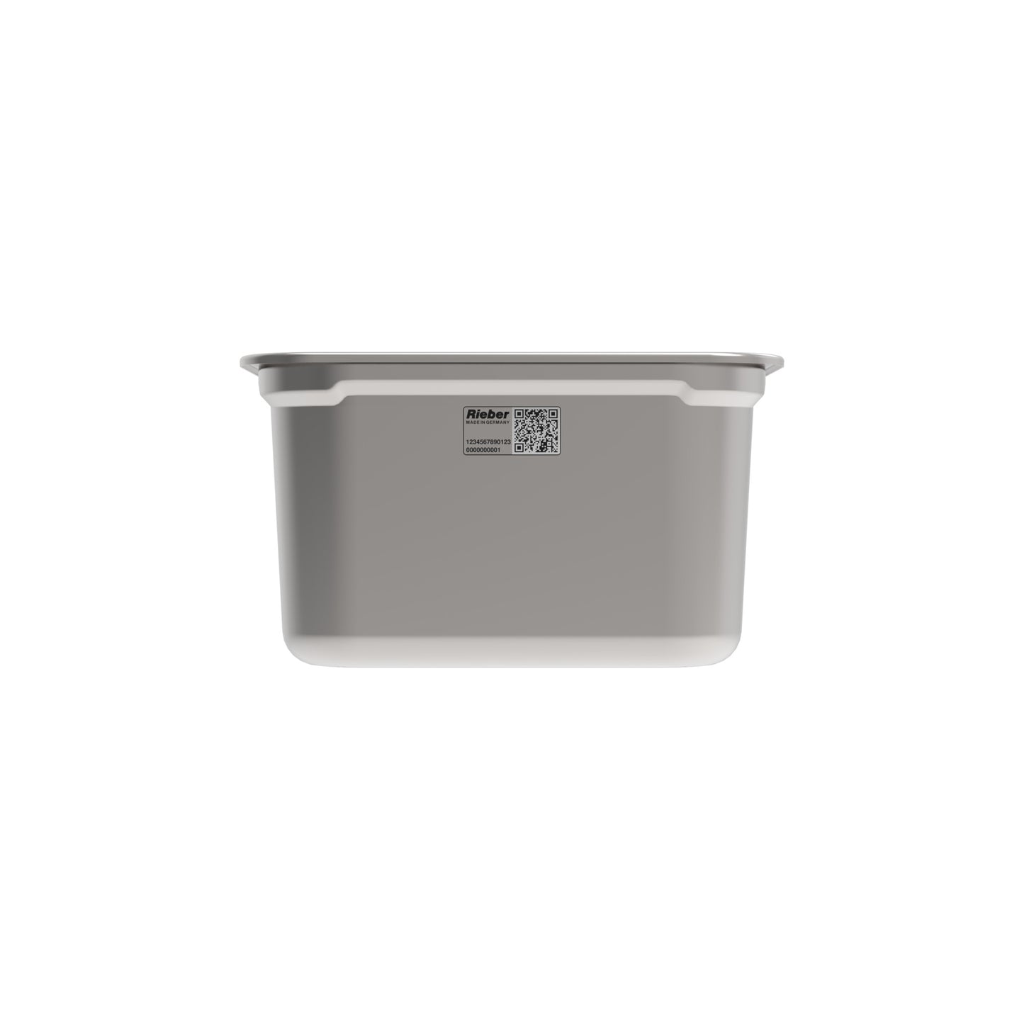 Rieber GN-Mehrportionschale 1/6 91mm aus Edelstahl für Gastronomie