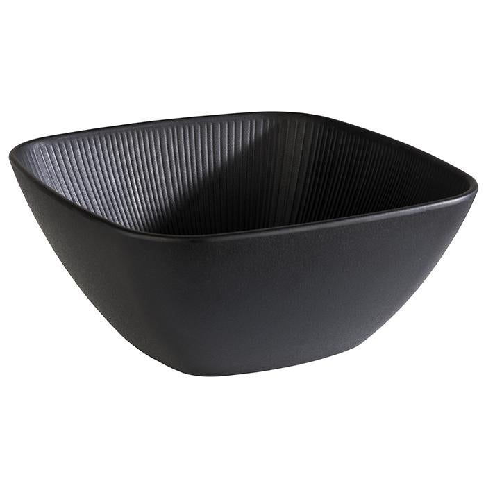 APS Schale -NERO-, 25x25 cm, Melamin, schwarz, ideal für Gastronomie