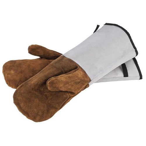 APS Backhandschuhe aus Leder, hitzebeständig für Grillen und Kochen