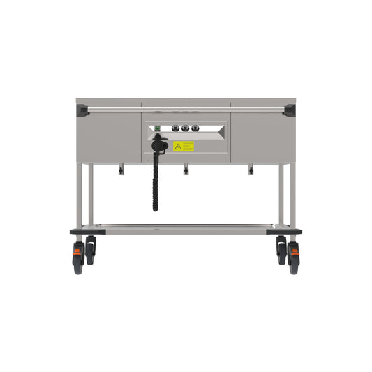 Rieber ZUB 3-Wannen Edelstahlwagen für Warmhaltefunktion im Gastronomiebereich