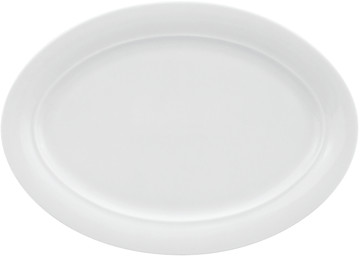 BHS tabletop AG Platte oval Fahne 26x18cm für die ansprechende Präsentation von Speisen
