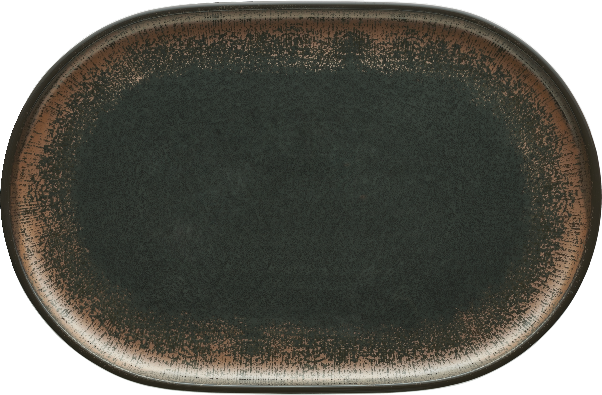 BHS tabletop AG Platte oval coup 23x16cm - KOMODO für elegante Food-Präsentationen