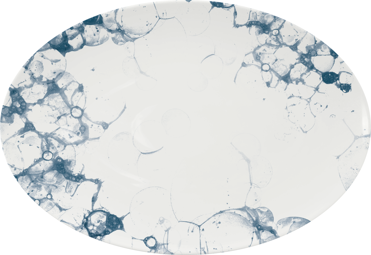 BHS tabletop AG Platte oval coup 33x23cm - BUBBLES für kreative Foodpräsentationen