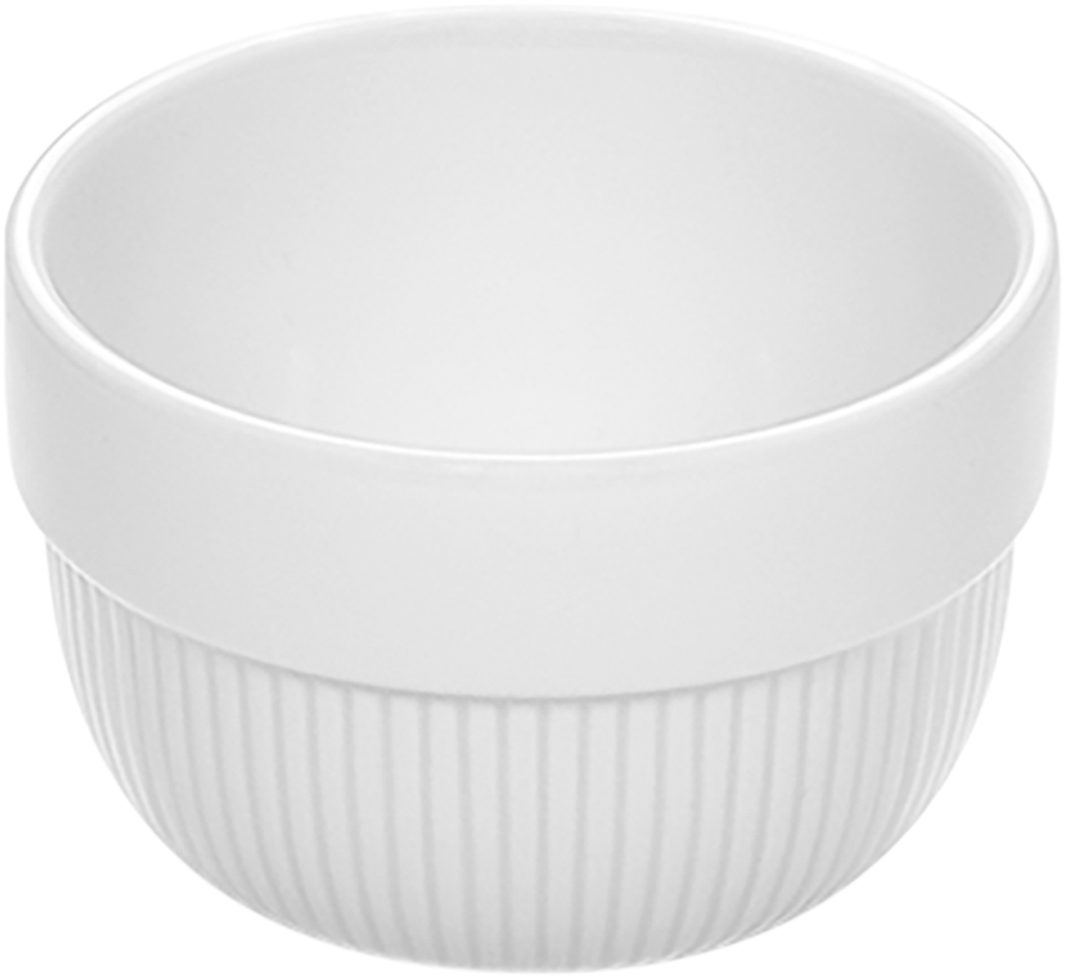 BHS tabletop AG Bowl rund Relief 9cm aus Porzellan für die Gastronomie