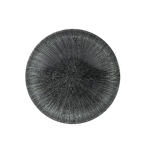 Churchill Super Vitrified Studio Prints Agano Black Teller Tief 18,2cm für die Speisenpräsentation
