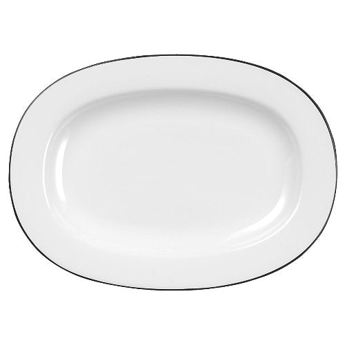 Alchemy Mono Ovale Platte 34cm für elegante Servierung im Gastronomiebereich