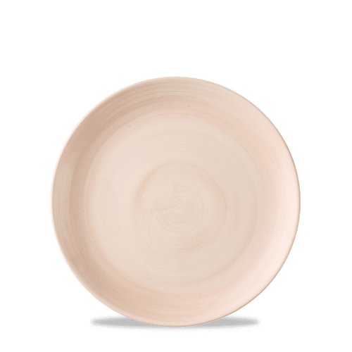 Churchill Super Vitrified Stonecast Canvas Coral Teller Flach für Gastronomie
