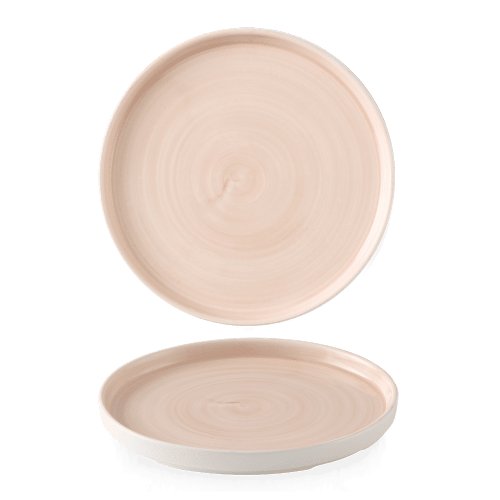 Churchill Super Vitrified Stonecast Canvas Coral Teller 26cm, ideal für Gastronomie