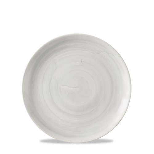 Churchill Super Vitrified Stonecast Canvas Grey Teller, ideal für Gastronomie und professionelle Anrichtung.