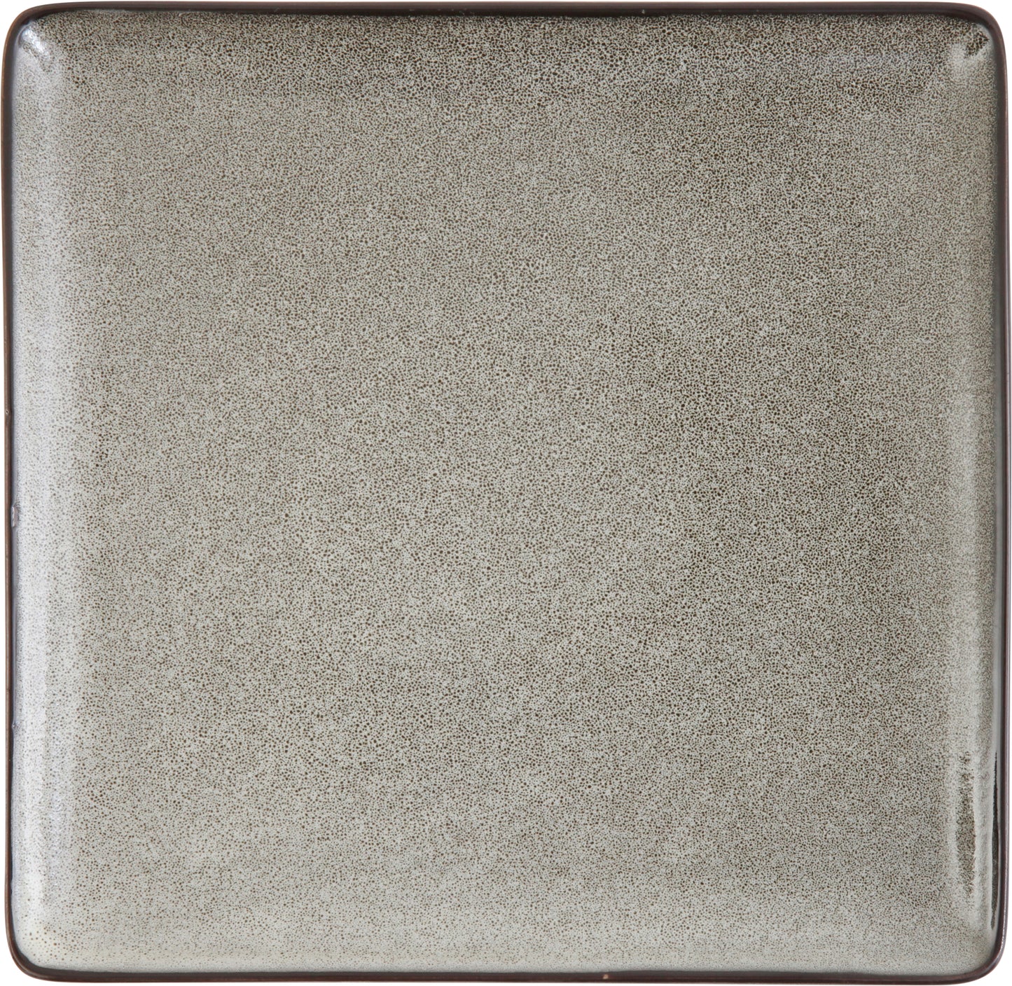 Fortessa Dinnerware STON GRAU Teller flach eckig 23cm für Desserts und Vorspeisen