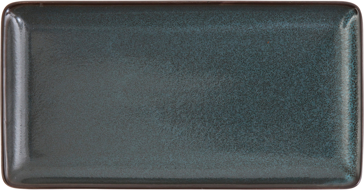 Fortessa Dinnerware STON BLAU Platte rechteckig 23x12cm für die Gastronomie