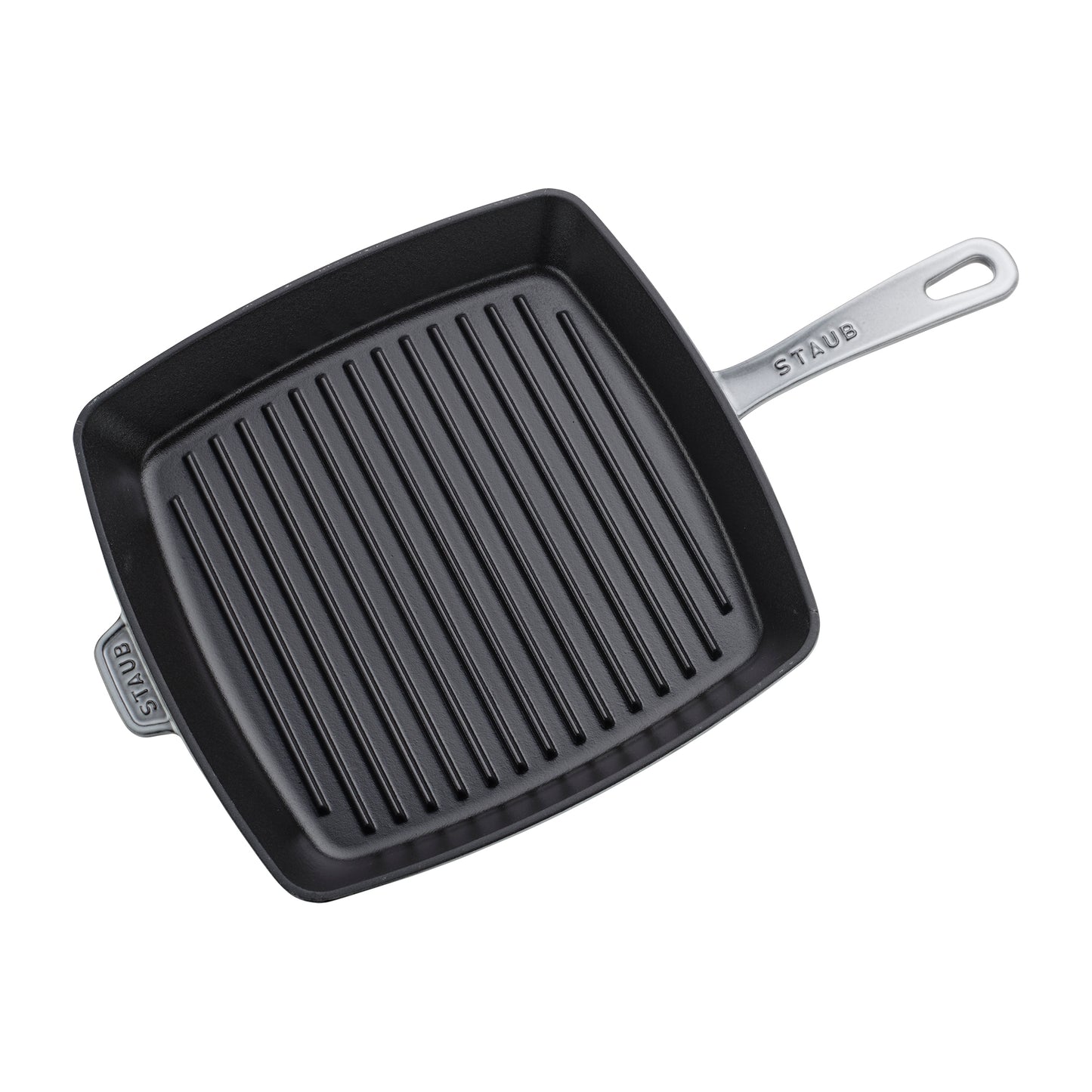 Staub American Grillpfanne, 30 cm, quadratisch, Gusseisen, ideal für Grillen und Braten.