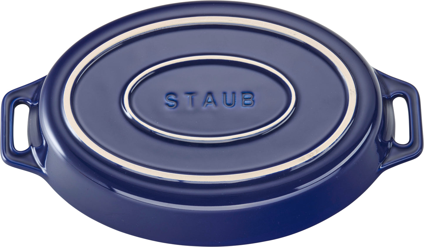 Staub Auflaufform aus Keramik, 23 cm, ideal für Gratins und Gemüseaufläufe.