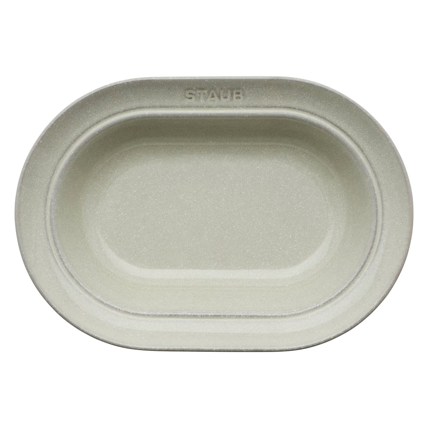 Staub Teller in Weißer Trüffel, 25 cm, geeignet für die Präsentation von Speisen.