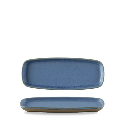 Churchill Emerge Oslo Blue Platte 25.1x10cm für gastronomische Präsentationen