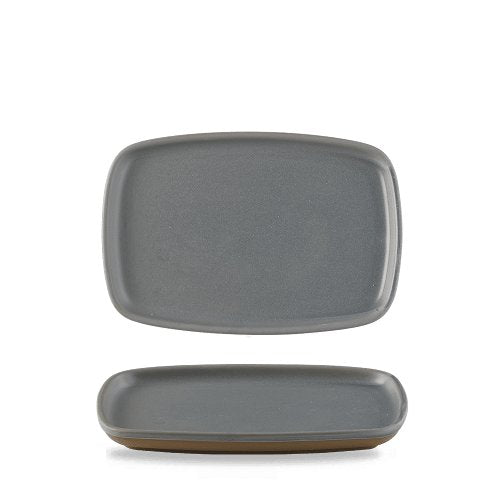 Churchill Super Vitrified Emerge Seattle Grey Platte 22x15cm für die ansprechende Präsentation von Speisen