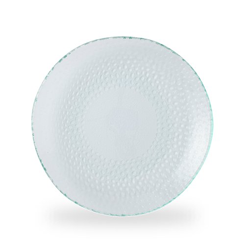 Klarer runder Teller aus Glas für die Gastronomie