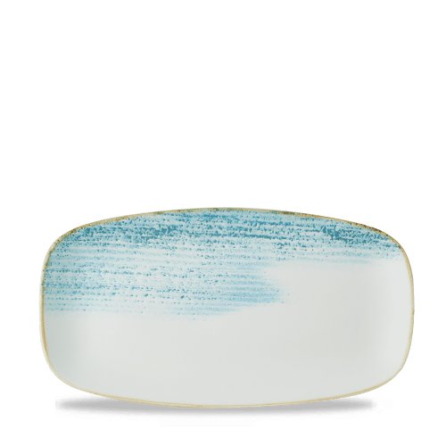 Churchill Super Vitrified Homespun Accents Aquamarine Platte Rechteckig 29.8x15.3cm für Gastronomie