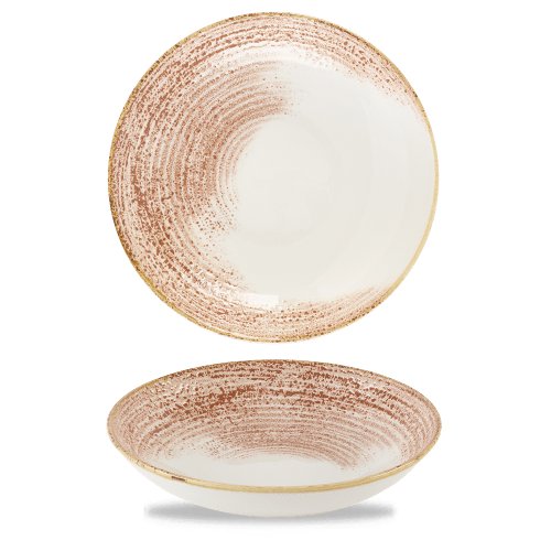 Churchill Super Vitrified Homespun Accents Coral Teller, rund, für Gastronomie