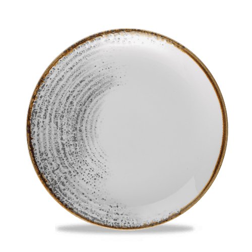 Churchill Super Vitrified Homespun Accents Jasper Grey Teller zur Speisenpräsentation in der Gastronomie