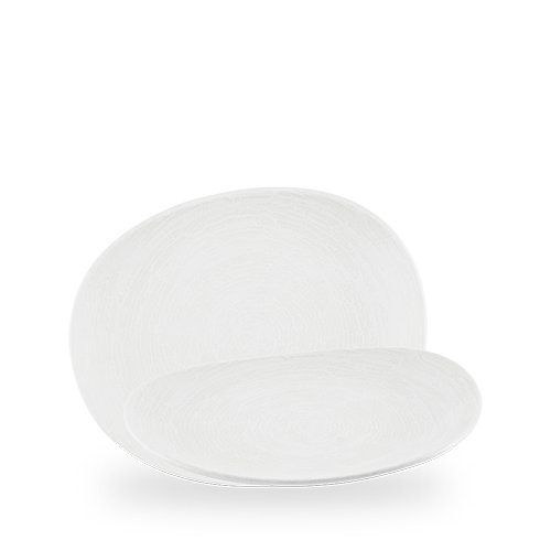Churchill Super Vitrified Inked Elements Ice Opal-Teller 26cm für die Präsentation von Speisen