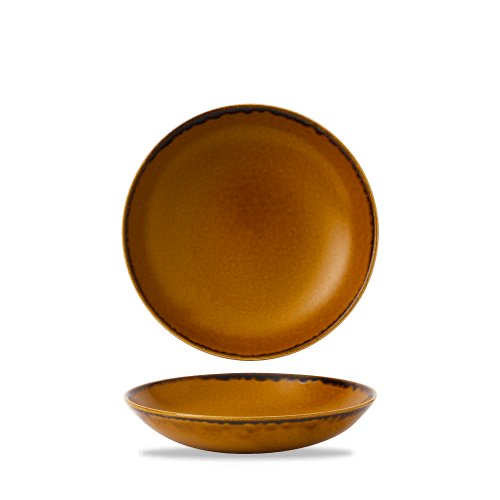 Dudson Harvest Brown Teller Tief Coup 18,2cm für professionelle Gastronomie