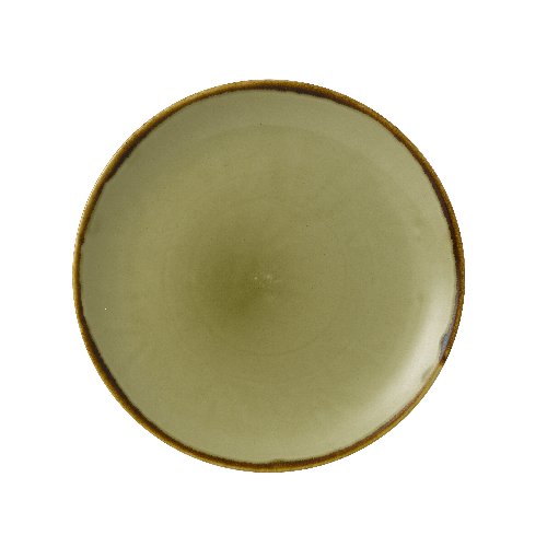 Dudson Harvest Green Teller Flach Coup 21,7cm für Gastronomie