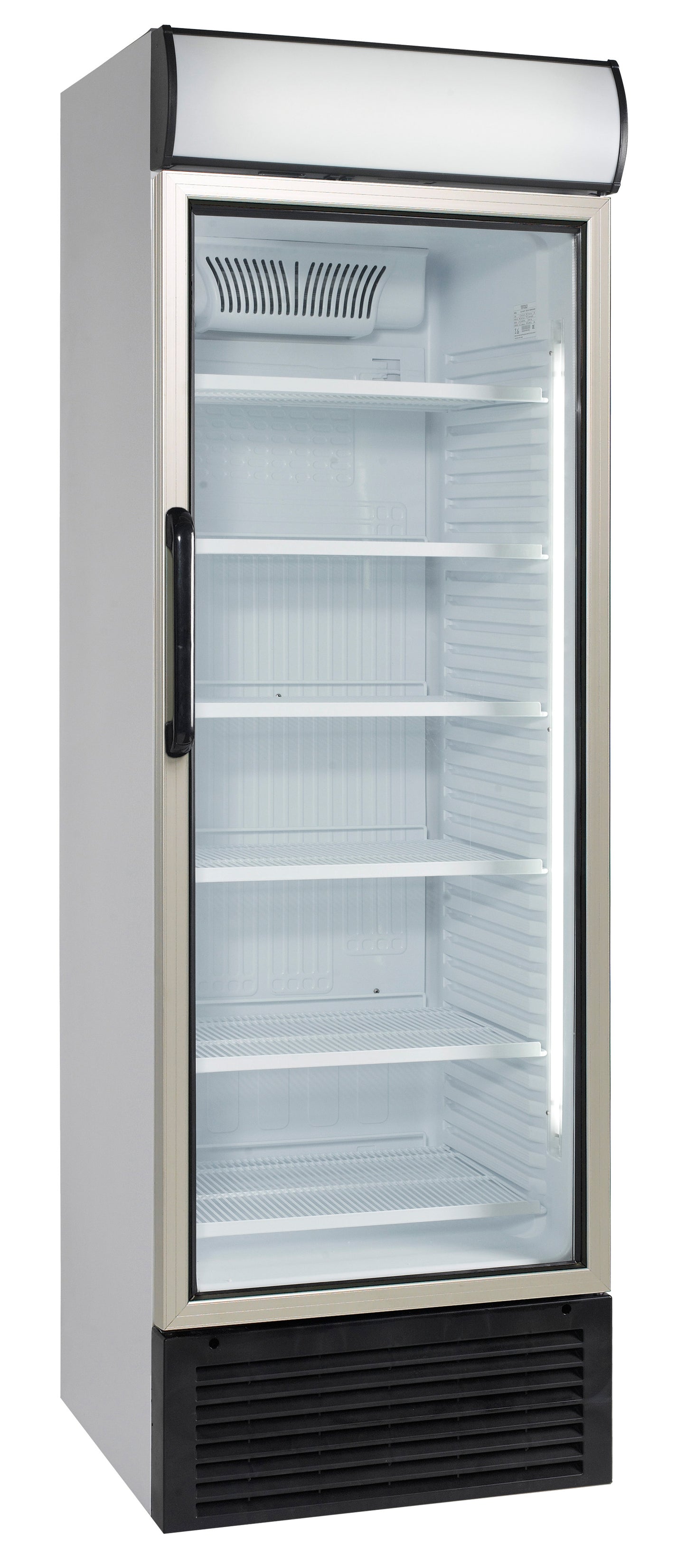 NORDCAP Glastürkühlschrank KU 450 G zur Kühlung und Präsentation von Getränken.