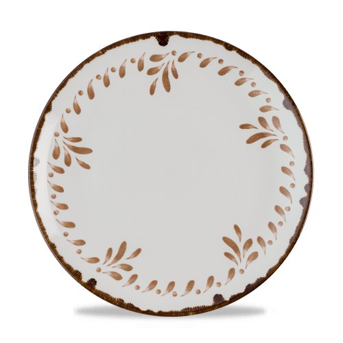 Dudson Harvest Mediterranean Teller Flach Coup 26cm, ideal für gastronomische Anwendungen.