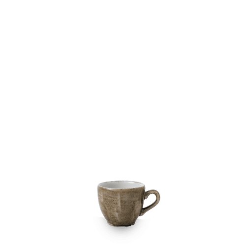 Churchill Super Vitrified Stonecast Patina Tasse für Espresso, geeignet für Gastronomie