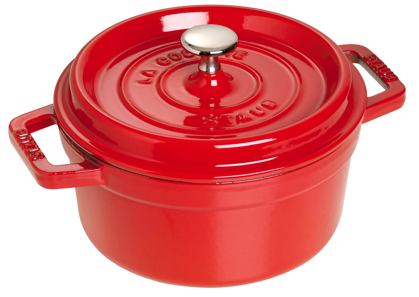 Staub Cocotte aus Gusseisen, ideal zum Kochen und Schmoren