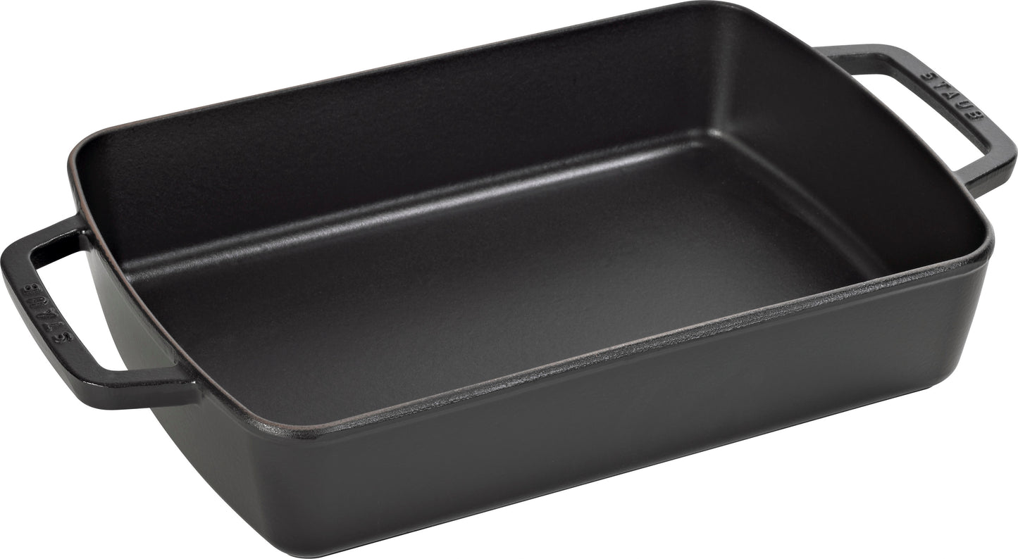 Staub Auflaufform aus Gusseisen, 30 x 20 cm, ideal für Aufläufe und Braten