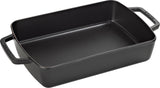 Staub Auflaufform, 30 x 20 cm | Gusseisen | Schwarz