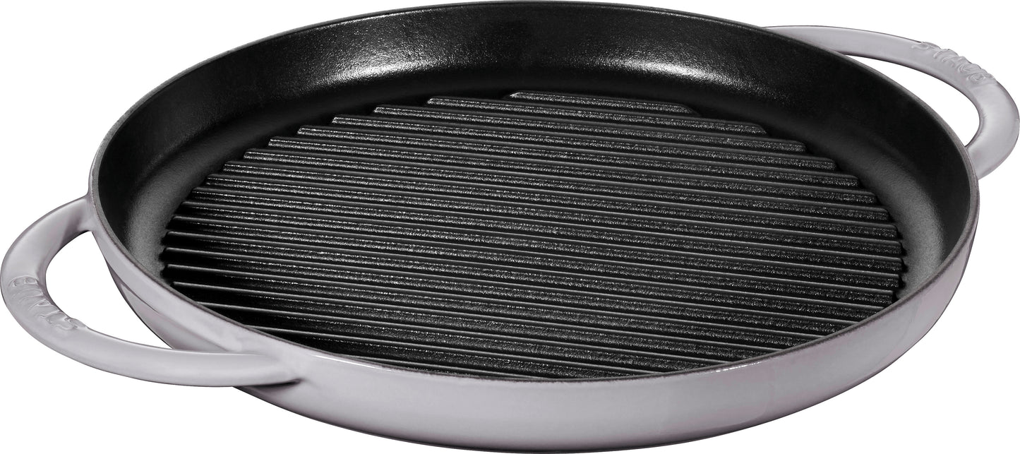 STAUB Pure Grill, 30 cm aus Gusseisen für vielseitige Grillgerichte.