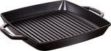Staub Grillpfanne, 33 cm | quadratisch | Gusseisen | Schwarz