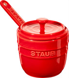 Staub Zuckerdose, 9 cm | Kirsch-Rot | Keramik