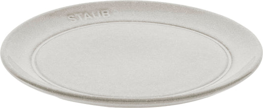 Staub flacher Teller 15 cm aus Keramik für elegante Tischpräsentation