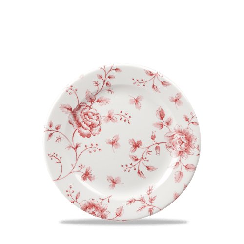 Churchill Super Vitrified Rose Chintz Teller 17cm, flach und dekorativ für Gastronomie