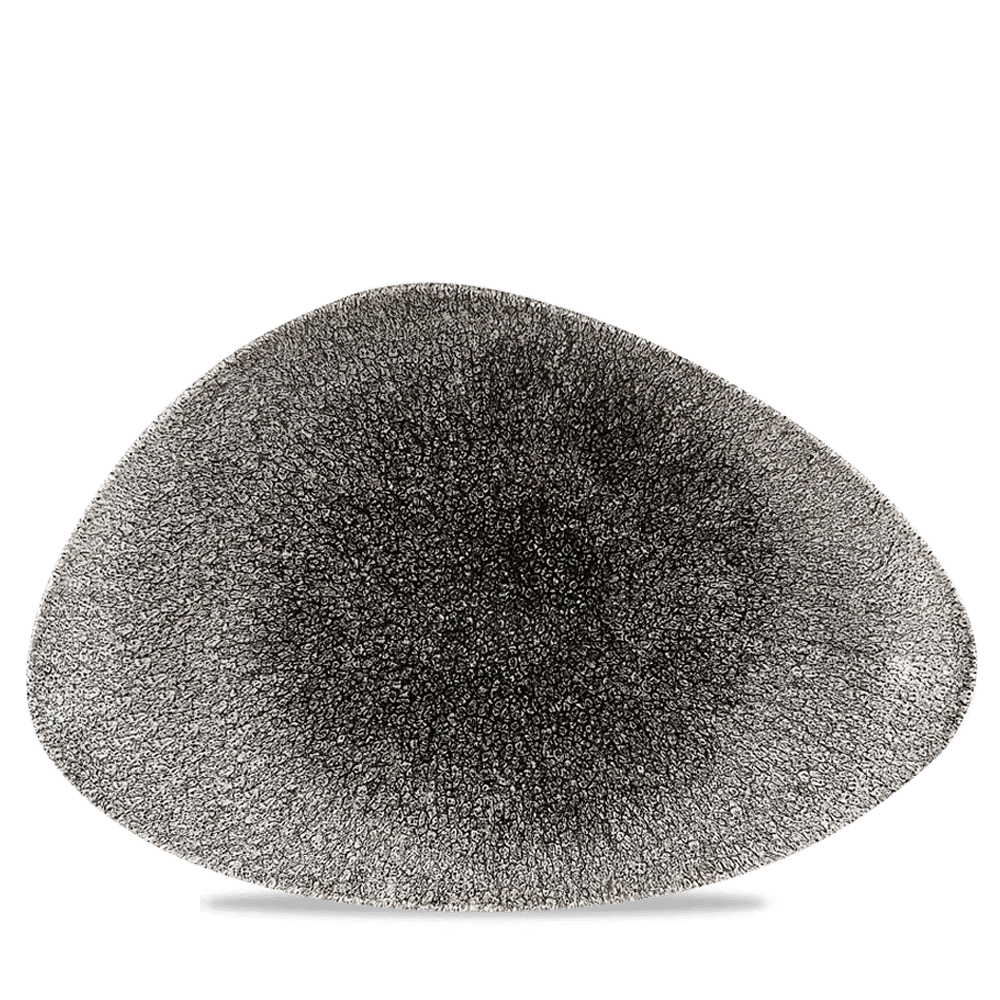 Churchill Chefs Platte Raku Quartz Black, ideal für Gastronomie