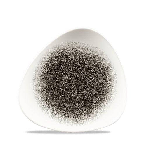Churchill Super Vitrified Raku Quartz Black Teller, ideal für Gastronomie und kreative Speisenpräsentation.