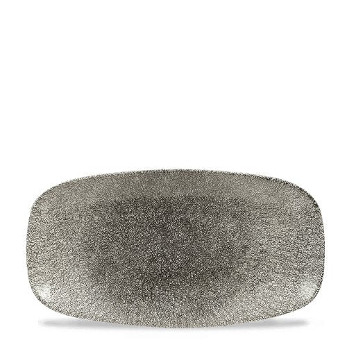 Churchill Super Vitrified Raku Quartz Black Chefs Platte, ideal für Gastronomie und Präsentation von Speisen