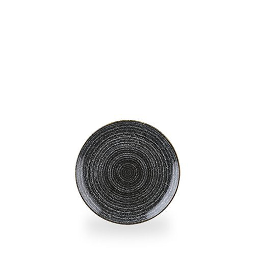 Churchill Super Vitrified Studio Prints Charcoal Black Teller für Gastronomie