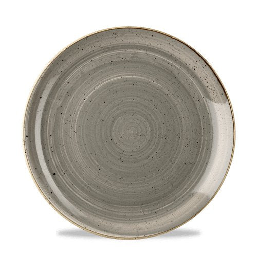 Churchill Super Vitrified Stonecast Peppercorn Grey Teller 23cm für Gastronomie