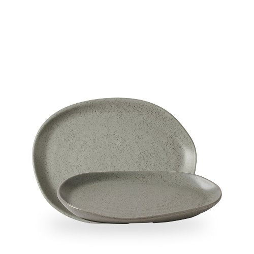 Churchill Super Vitrified Stonecast Platte in Pfefferkorn-Grau für die Gastronomie