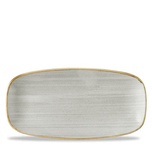 Churchill Super Vitrified Stonecast Raw Grey Platte für Gastronomie.
