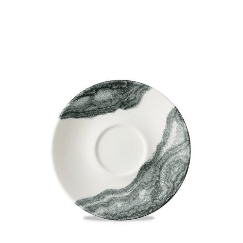 Churchill Super Vitrified Tide Black Cappuccino-Untertasse 15,6cm für elegante Speisenpräsentation