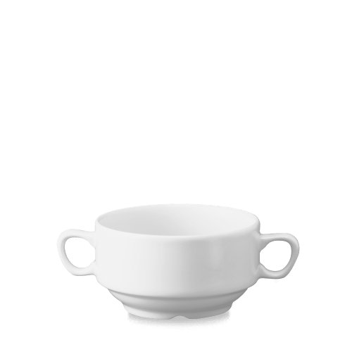 Churchill Super Vitrified White Suppentasse für Suppen und Eintöpfe im Gastronomie-Einsatz